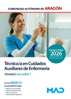 tecnico/a en cuidados auxiliares de enfermeria comunidad autonoma de aragon. temario volumen 1 2026-9791370286019