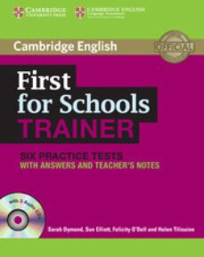 first for schools trainer: book with answers and audio cds (3)-sarah dymond-sue elliott-9781107630529