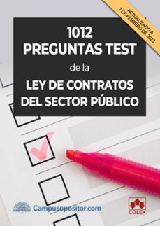1012 preguntas test de la ley de contratos del sector publico-9788413597829