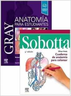 lote drake estu - sobotta cuaderno (drake, r.l., gray. anatomia para estudiantes 4 ed. + kretz, o., sobotta. cuaderno de anatomiapara colorear 5 ed.)-9788413824529