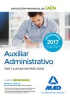 auxiliar administrativo de la diputacion provincial de jaen. test y supuestos practicos-9788414210529