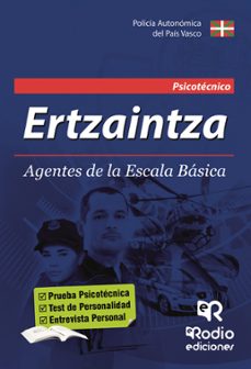 ertzaintza: agentes de la escala basica: psicotecnico 2018-9788417287429