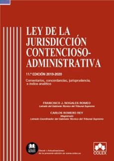 ley de la jurisdiccion contencioso-administrativa 2019-2020-9788418025129
