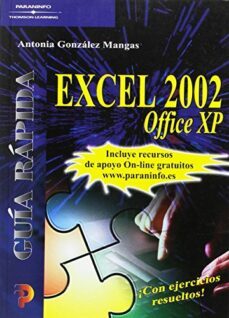excel 2002 office xp. guia rapida-antonia gonzalez mangas-9788428328029