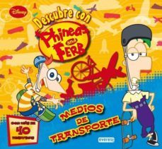 phineas y ferb: medios de transporte. libro educativo con pegatin as-9788444168029