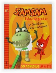 samsam: en samsam i els monstres (llibre de pintar+adhesius)-9788466123129