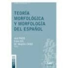 teoria morfologica y morfologia del español-irene chova gil-9788483442029