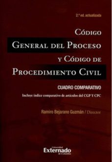 código general del proceso y código de procedimiento civil: cuadro comparativo (ebook)-bejarano guzman ramiro-9789587902129