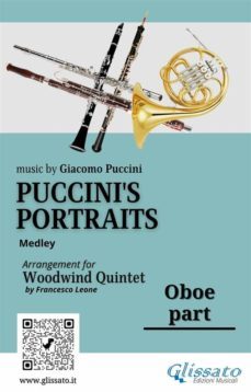 oboe part of "puccini's portraits" for woodwind quintet (ebook)-9791220859929