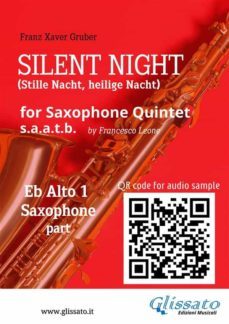 eb sax alto 1 part of "silent night" for saxophone quintet (ebook)-9791221399929
