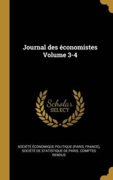 journal des economistes volume 3-4-9780274573639
