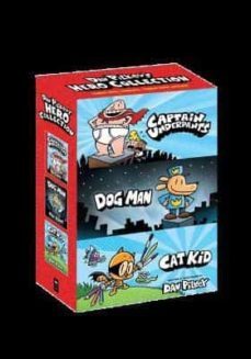 dav pilkey s hero collection: 3-book box set (captain underpants @1, dog man @1, cat kid comic club @1) ( dog man )-9781338819939
