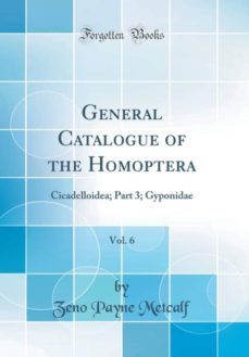 general catalogue of the homoptera, vol. 6-9781396786839