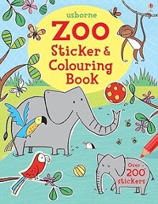 zoo sticker y colouring book-9781409584339