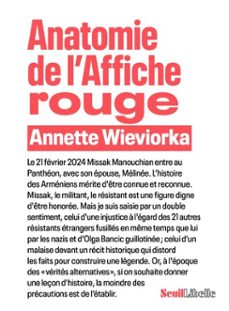 anatomie de l'affiche rouge (ebook)-annette wieviorka-9782021559439
