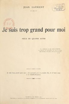 je suis trop grand pour moi-jean sarment-9782307632139