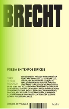 poesia em tempos dificeis (ebook)-bertolt brecht-9786551590139