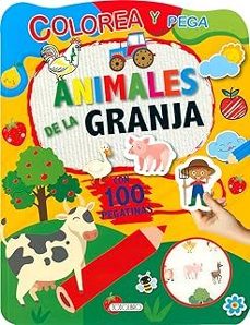 animales de la granja. colorea y pega.-9788410690639