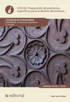 preparacion de productos especificos para acabados decorativos. mamr0208 (ebook)-9788411032339