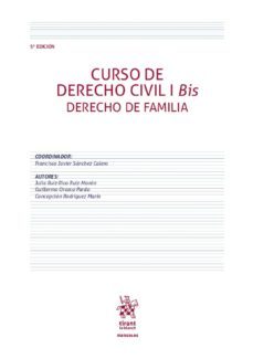 curso de derecho civil i bis derecho de familia 5ª ed-fco. javier sanchez calero-9788413139739