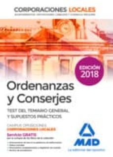 ordenanzas y conserjes de corporaciones locales. test del temario general y supu-9788414217139