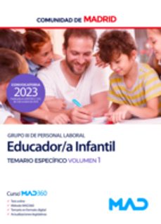 educador/a infantil grupo iii. temario especifico volumen 1 comunidad autonoma de madrid-9788414275139