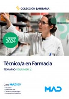 manual del tecnico/a en farmacia de instituciones sanitarias. temario vol. 2-9788414277539