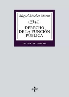 derecho de la funcion publica-miguel sanchez moron-9788430982639