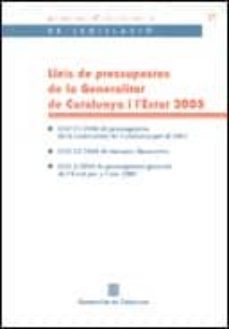 lleis de pressupostos de la generalitat de catalunya i l estat 2005-9788439367239