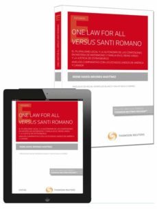 one law for all versus santi romano-irene maria briones martinez-9788447049639