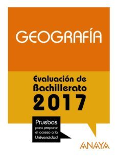 geografia. evaluacion de bachillerato 2017-18-mª concepcion muñoz delgado-9788469844939