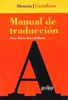 manual de traduccion aleman-castellano-rosa maria rossell ibern-9788474325539
