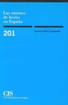 las uniones de hecho en españa-9788474763539