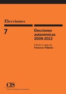 elecciones autonomicas 2009-2012-9788474766639