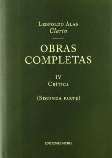 obras completas clarin (t. iv. segunda parte): critica-9788484591139