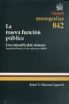 la nueva funcion publica-rafael manzana laguarda-9788490335239