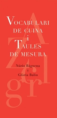 vocabulari de cuina i taules de mesura-9788493537739