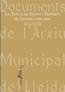 taula de canvi i diposits de lleida (1585-1808)-9788497798839