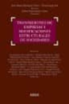 transmisiones de empresas y modificaciones estructurales de socie dades-9788497908139