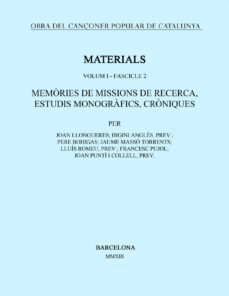 nenories de missions de recerca, estudis monografics, croniques-9788498835939