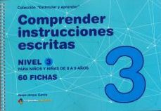 comprender instrucciones escritas - nivel 3-jesus jarque garcia-9788498964639
