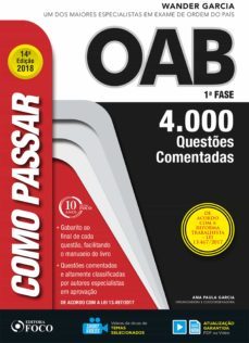 como passar na oab 1ª fase (ebook)-wander garcia-ana paula garcia-9788582422939
