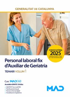 personal laboral fix d auxiliar de geriatria. temari (vol. 1)-9791370283339