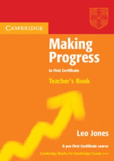 making progress to first certificate: teacher s book-9780521537049