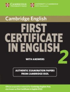 first certificate in english 2 for updated exam (student s book w ith answers)(university of cambridge esol examinations)-9780521714549