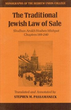 the traditional jewish law of sale (ebook)-9780878201549