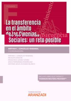 transferencia en el ambito de las ciencias sociales:un reto posible-miryam de la c. gonzalez rabanal-9788411242349