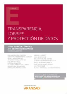 transparencia, lobbies y proteccion de datos-9788413453149