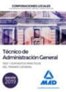tecnico de administracion general de corporaciones locales. test y supuestos practicos del temario general-9788414231449