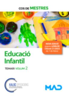 cos de mestres. educacio infantil. temari (vol. 2): generalitat de cataluña-9788414270349